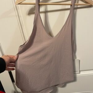 LULULEMON SET FREE RUN TANK SMOKY BLUSH